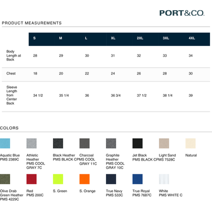 Lightweight Cotton Long Sleeve Tee for Brands Teams & Events