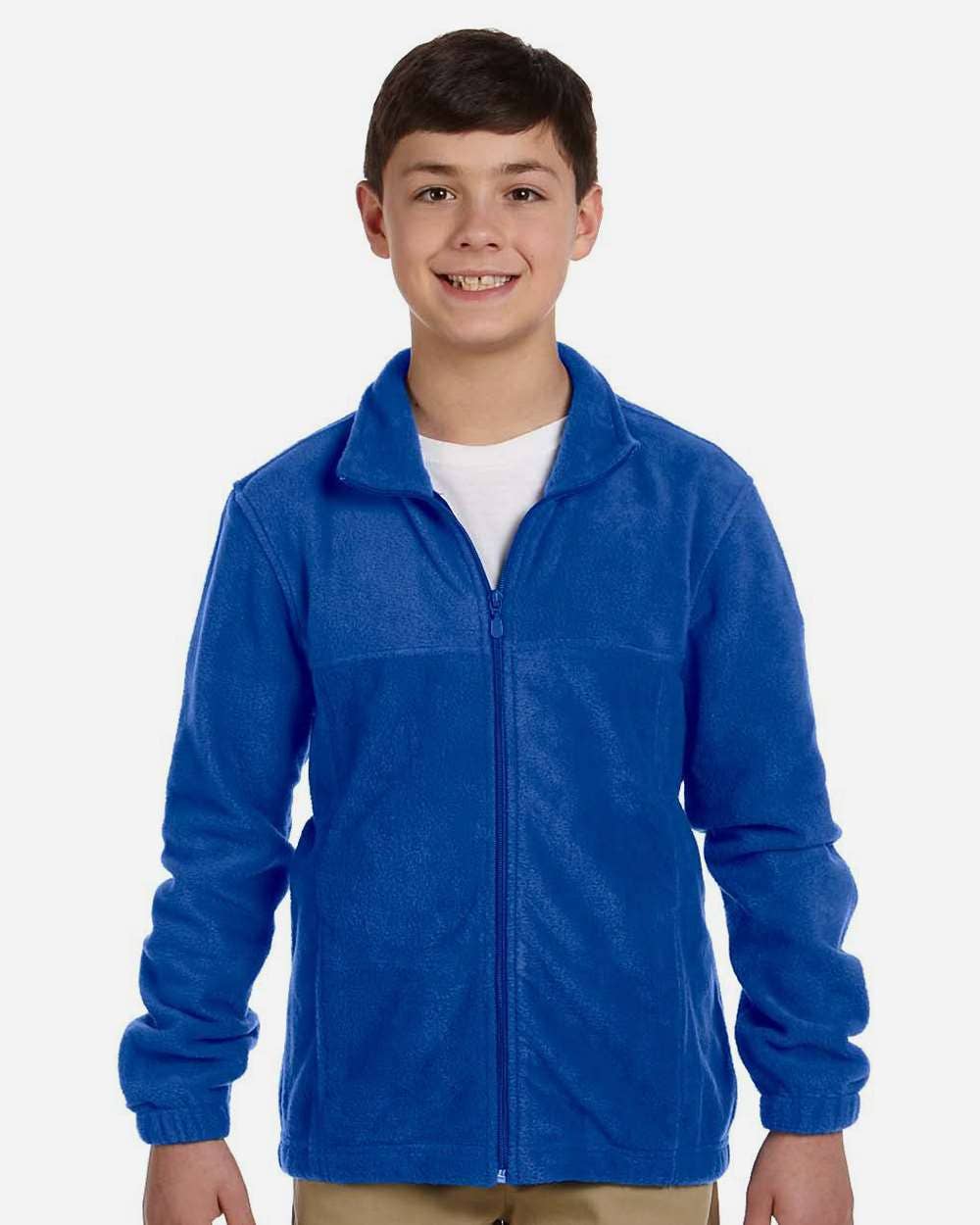 Youth Full-Zip Fleece Jacket | Soft Warm & Comfortable