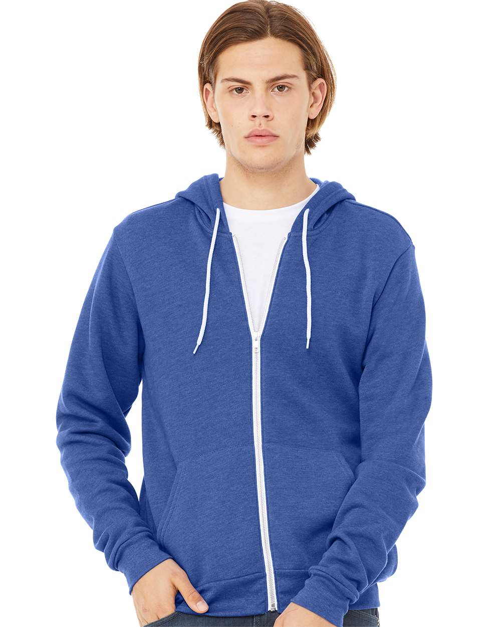Unisex Sponge Fleece Full-Zip Hoodie | Comfort Soft Cotton