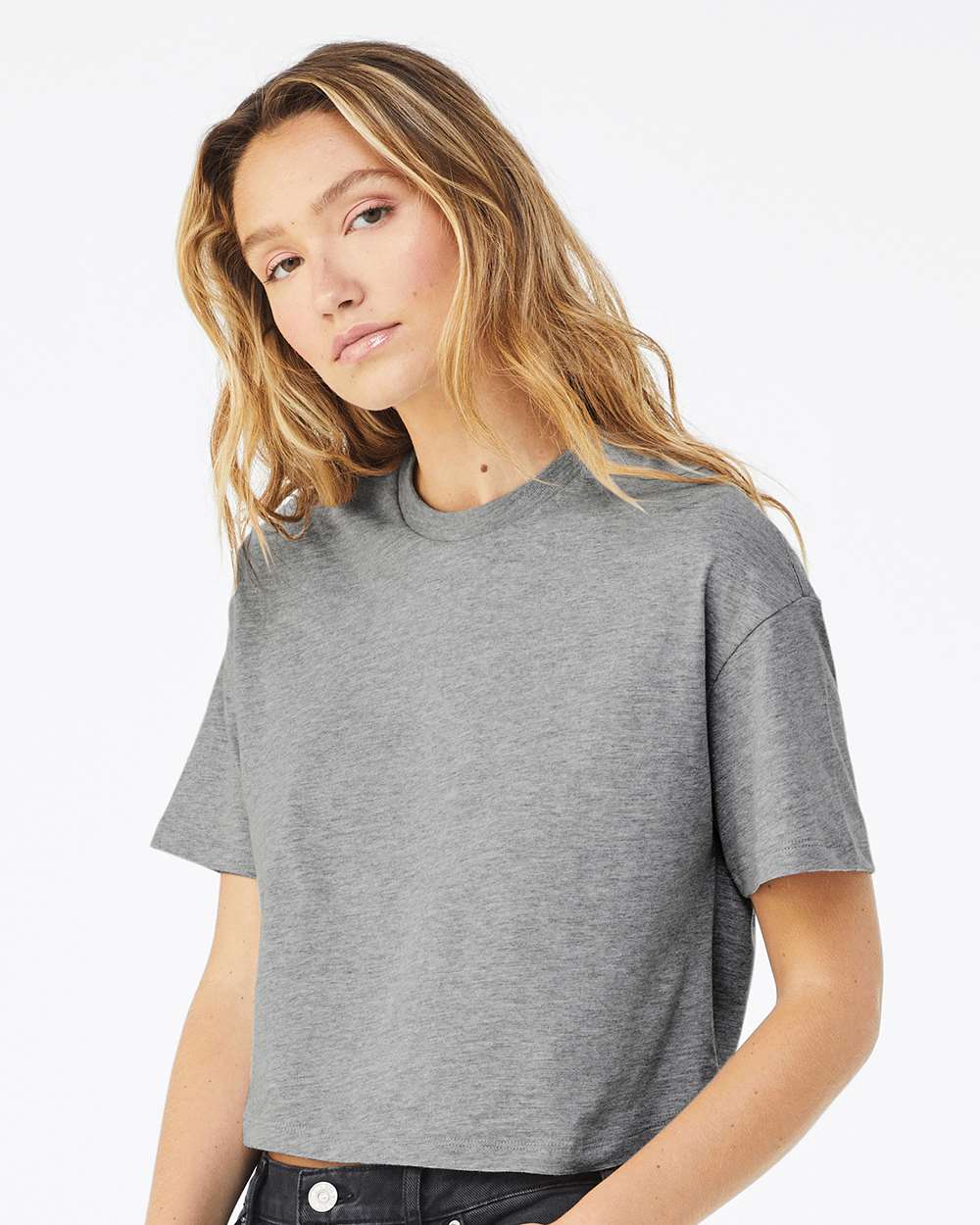 Women’s Jersey Crop Everyday Tee | Soft Mid-Length Top