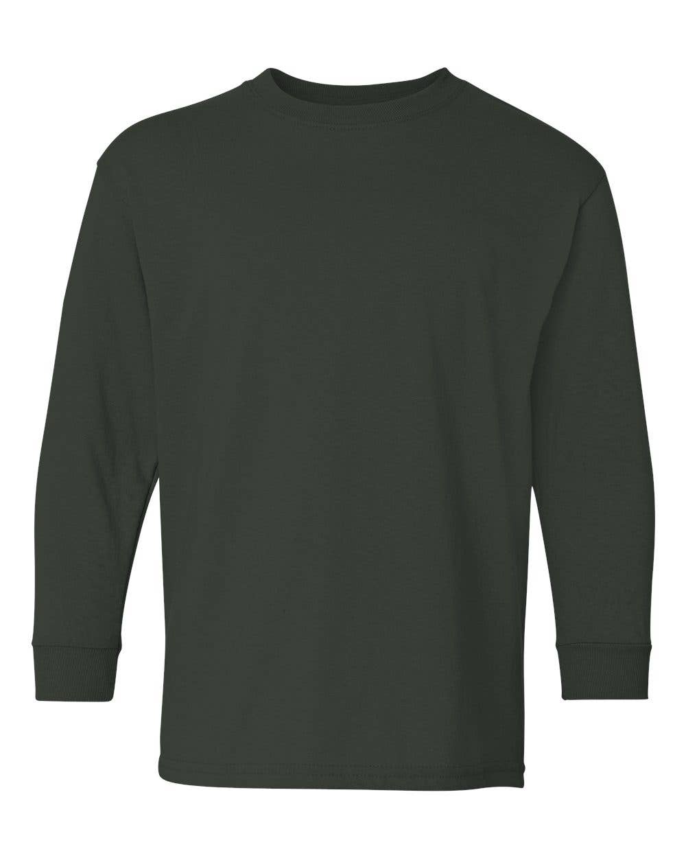Youth Heavy Cotton Long Sleeve Tee | Soft Durable Comfort