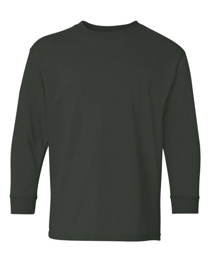 Youth Heavy Cotton Long Sleeve Tee | Soft Durable Comfort