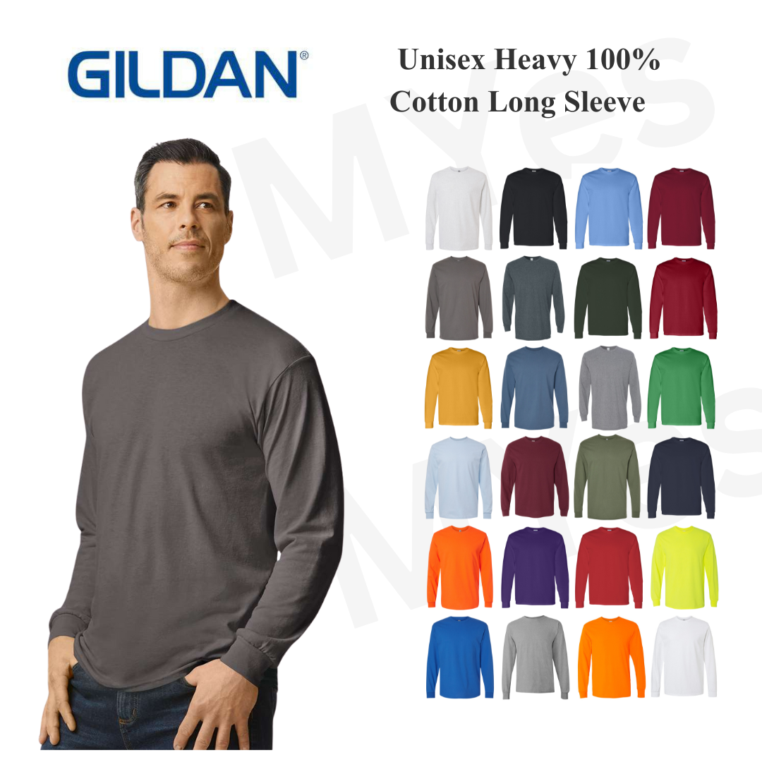 Gildan Unisex Soft Heavy Cotton Long Sleeve Tee