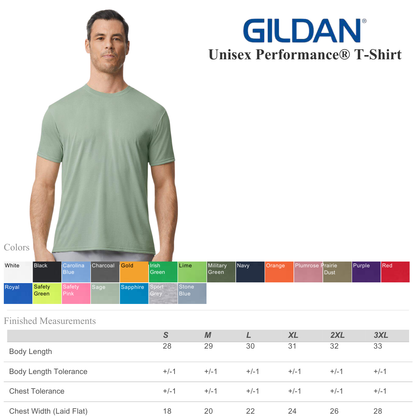 Unisex Gildan 42000 Performance Shirt | Sport & Everyday