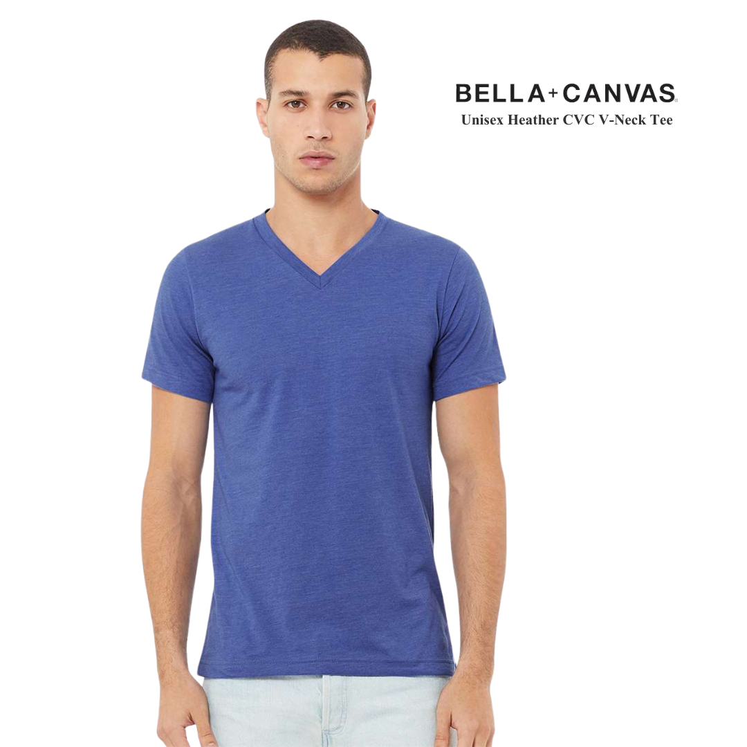 Bella Canvas Unisex V-Neck Heather T-Shirt