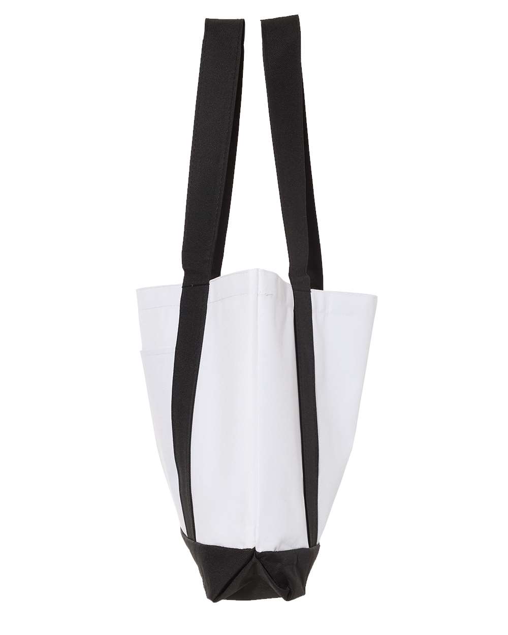 Classic Canvas-Feel Tote | Large Carry Bag with Exterior Poc