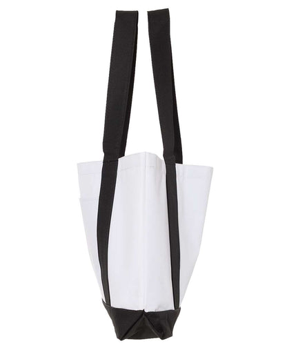 Classic Canvas-Feel Tote | Large Carry Bag with Exterior Poc