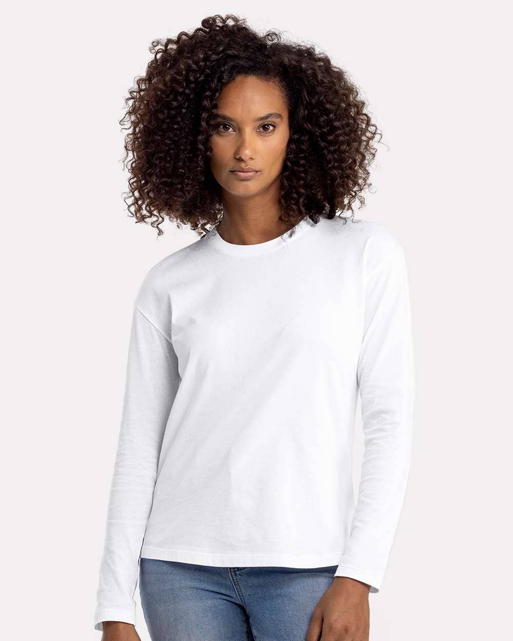 Women’s Relaxed Fit Long Sleeve Cotton T-Shirt