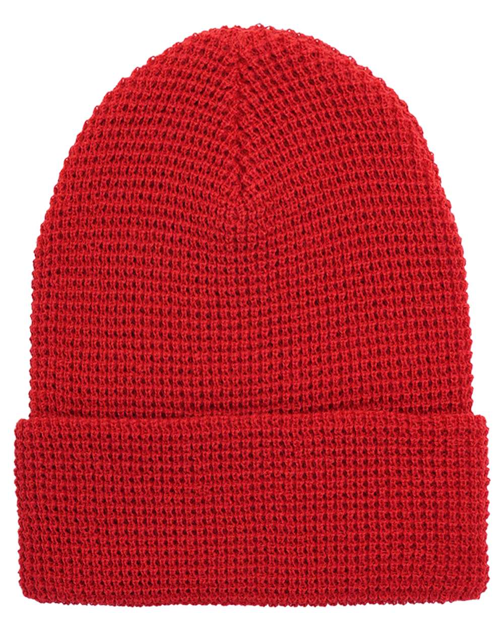 Unisex Waffle Cuffed Beanie – Classic Knit Winter Hat