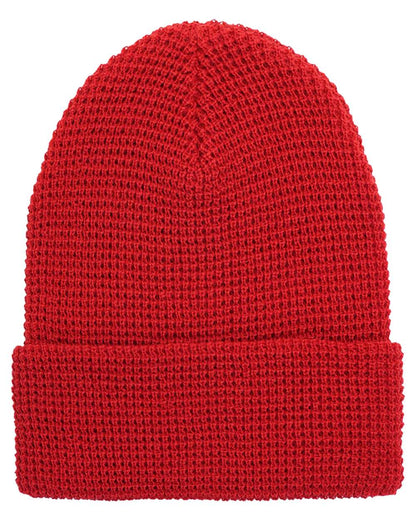 Unisex Waffle Cuffed Beanie – Classic Knit Winter Hat