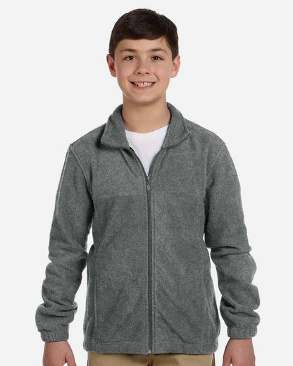 Youth Full-Zip Fleece Jacket | Soft Warm & Comfortable