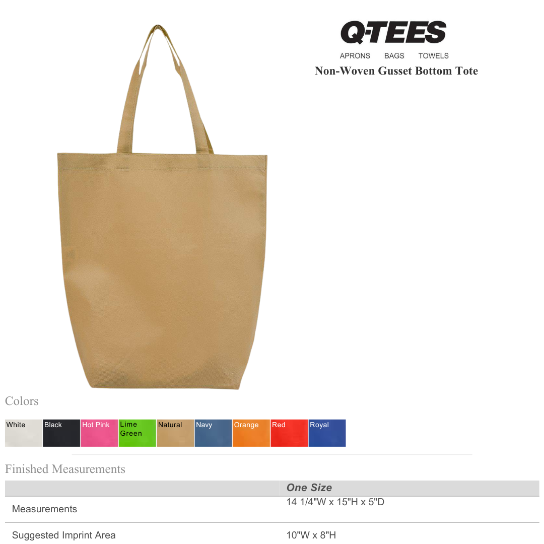 Reusable Non-Woven Tote Bag – Lightweight Grocery & Event Ba