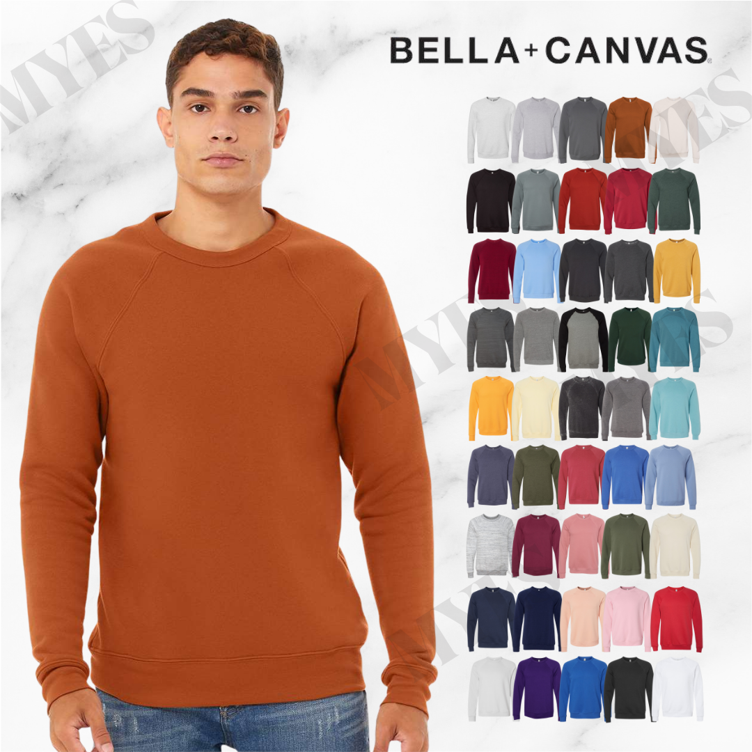 Bella+Canvas 3901 Unisex Sponge Fleece Crewneck