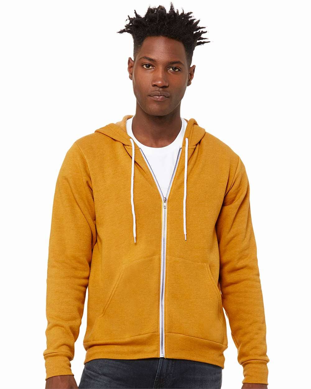 Unisex Sponge Fleece Full-Zip Hoodie | Comfort Soft Cotton