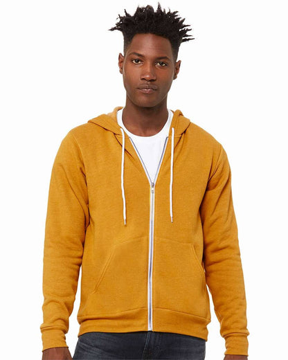 Unisex Sponge Fleece Full-Zip Hoodie | Comfort Soft Cotton