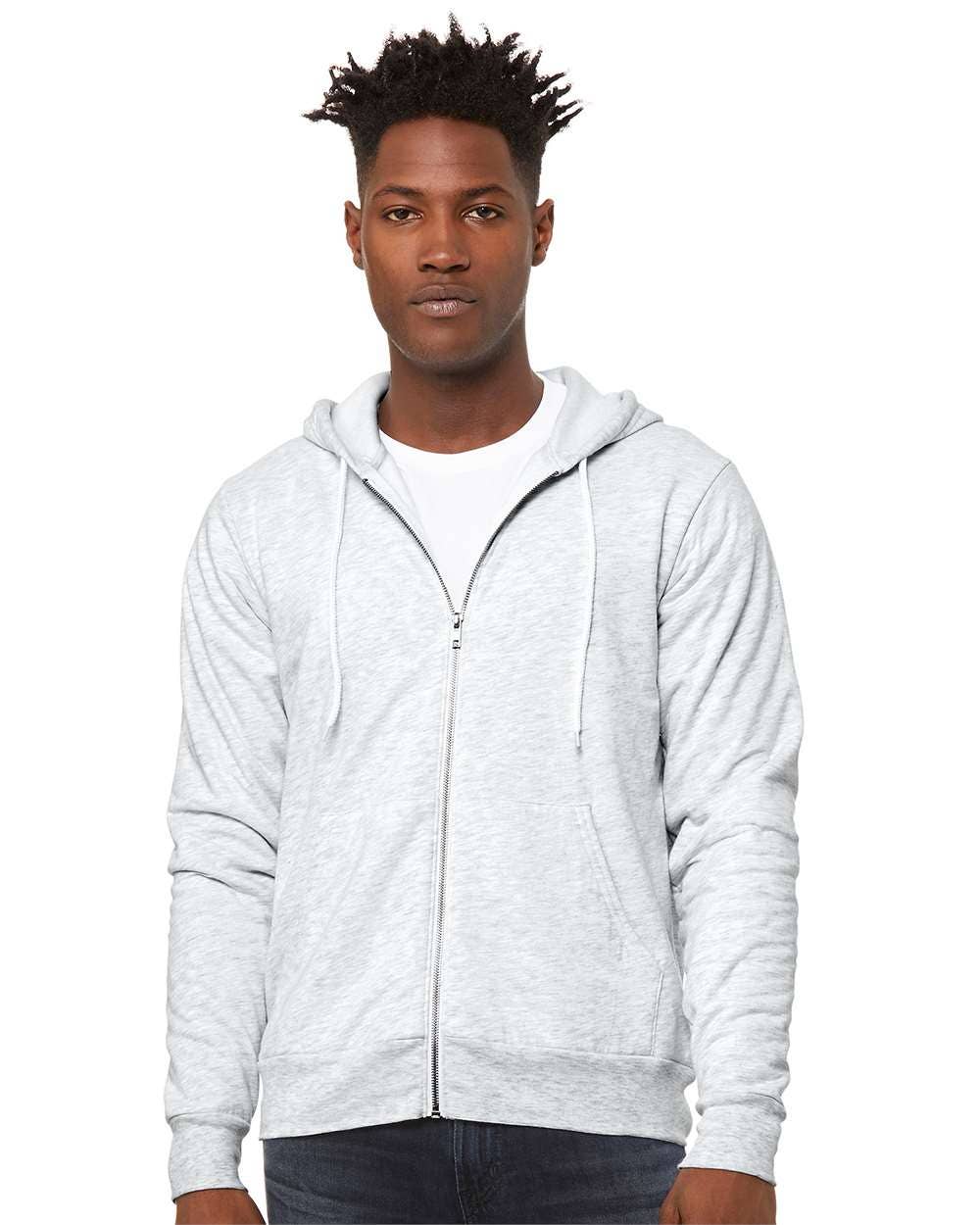 Unisex Sponge Fleece Full-Zip Hoodie | Comfort Soft Cotton