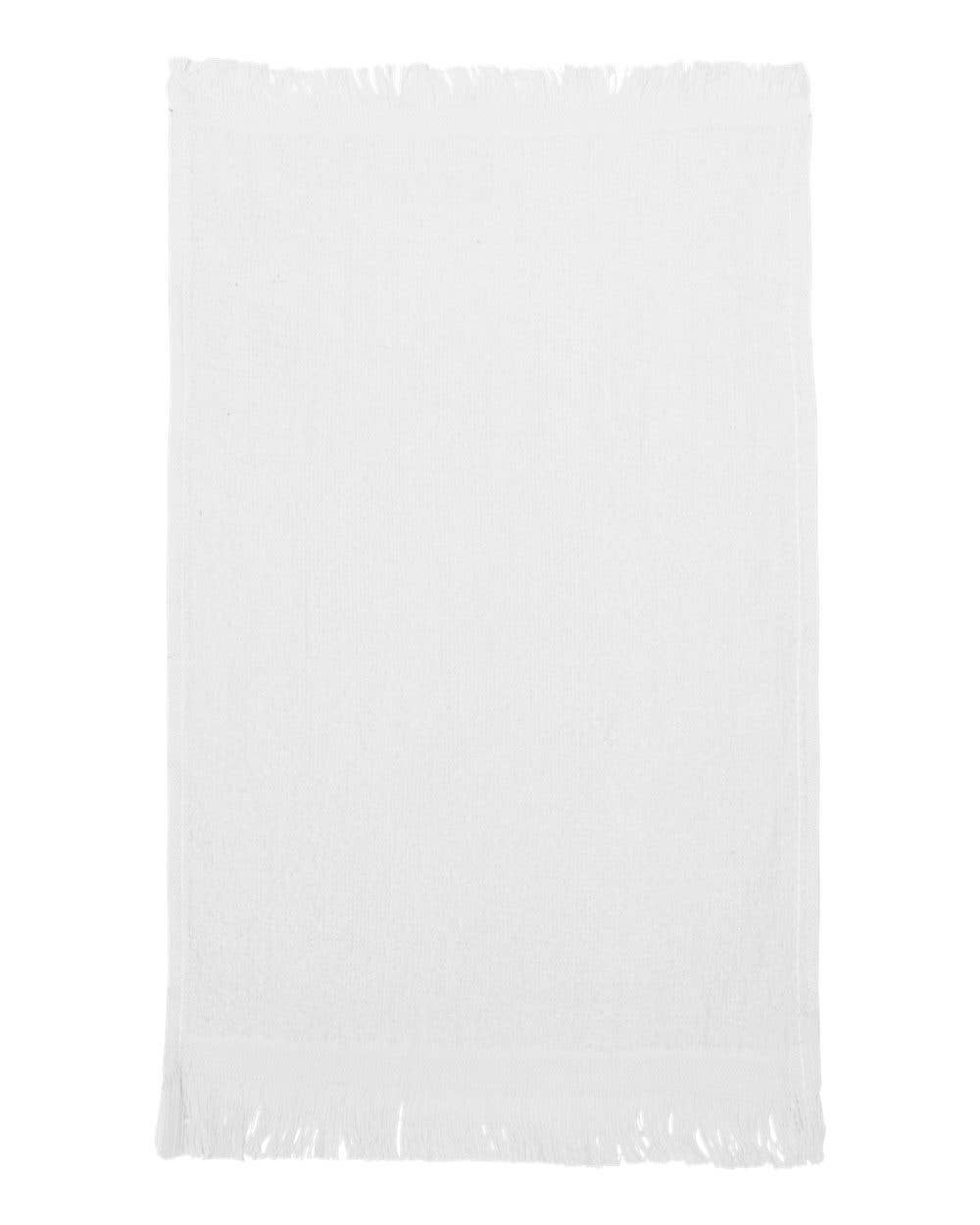 Q-Tees Fringed Fingertip Towel – 11” x 18” Cotton Towel