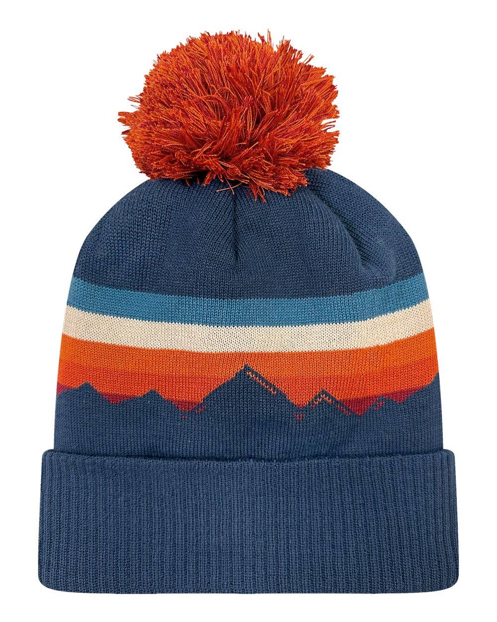 Unisex Recycled Beanie with Pom – Cozy Cold-Weather Hat