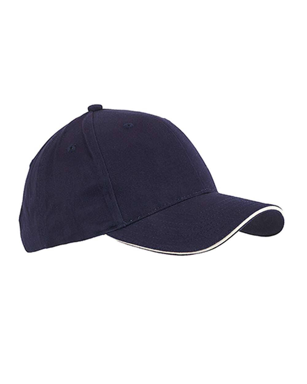 Brushed Twill Cotton Sandwich Cap – Adjustable Fit