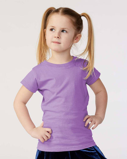 Toddler Girls Fine Jersey T-Shirt Soft Cotton Tee 2T–5/6