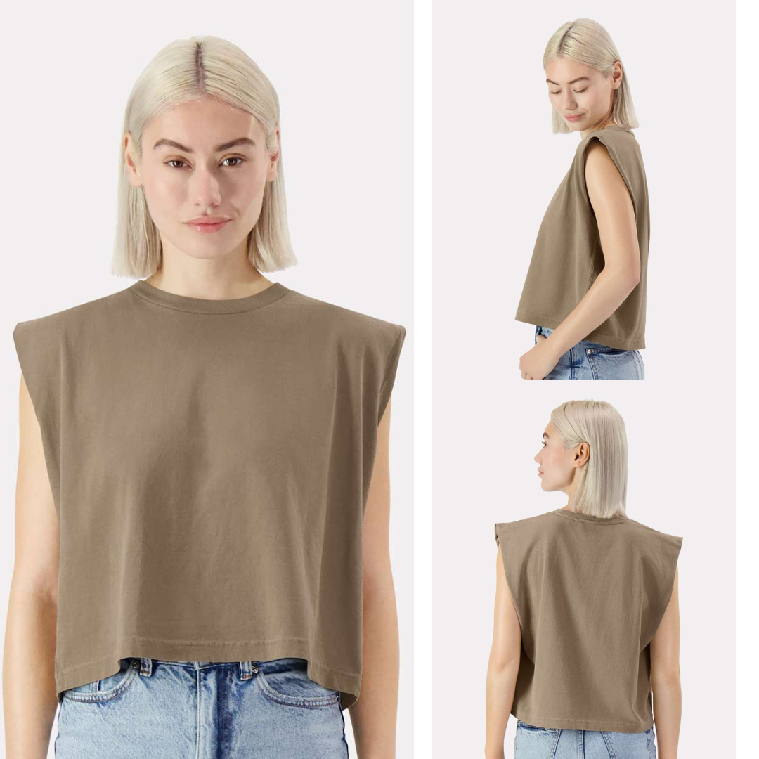 American Apparel | Women’s Heavyweight Muscle Tee | Boxy Fit