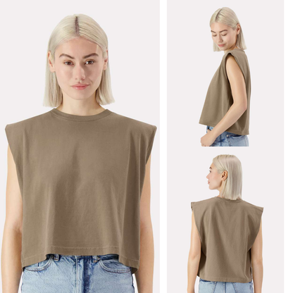 American Apparel | Women’s Heavyweight Muscle Tee | Boxy Fit