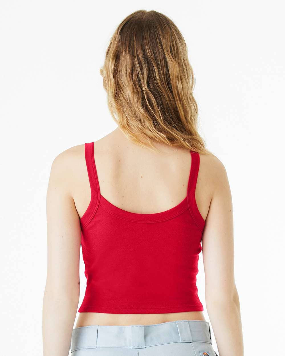 BELLA + CANVAS Women’s Micro Rib Spaghetti Strap Tank Top
