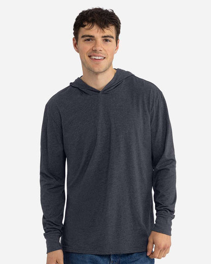 Next Level Unisex Lightweight Hooded Long Sleeve T-Shirt