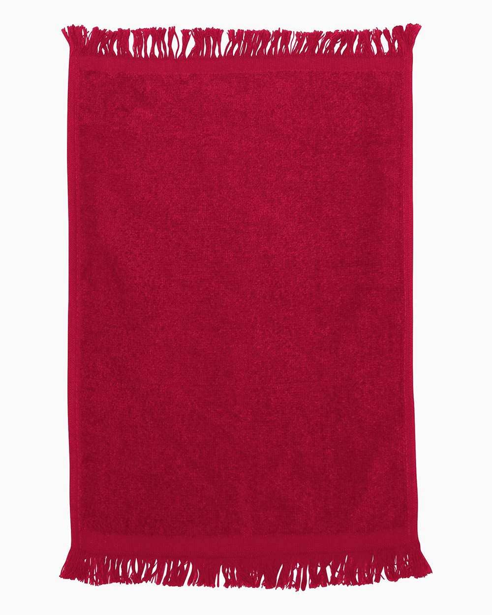 Q-Tees Fringed Fingertip Towel – 11” x 18” Cotton Towel