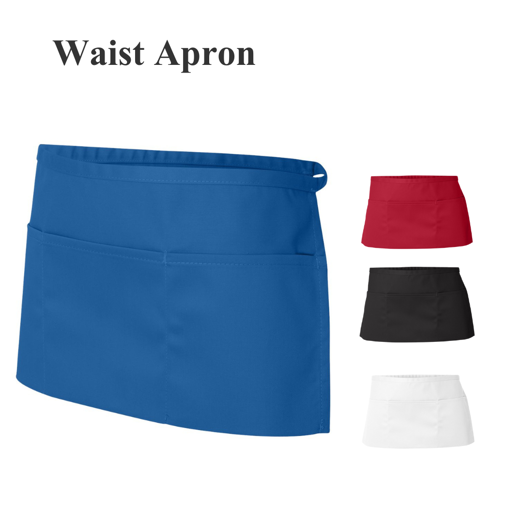 Classic 3-Pocket Waist Apron  Durable Polyester Cotton Blend