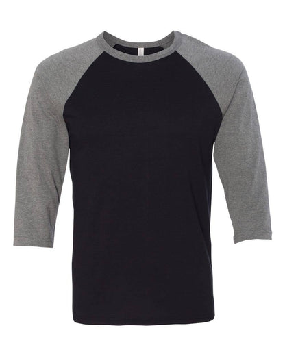 BELLA + CANVAS Unisex 3/4 Sleeve Baseball Tee – Lightweight