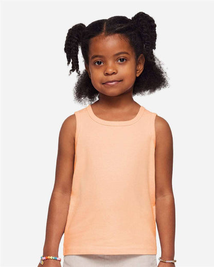 Rabbit Skins Toddler Fine Jersey Tank Top Soft Cotton Sleeve