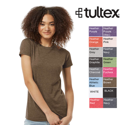 Tultex Women’s 240 Poly-Cotton T-Shirt | Soft Slim Everyday