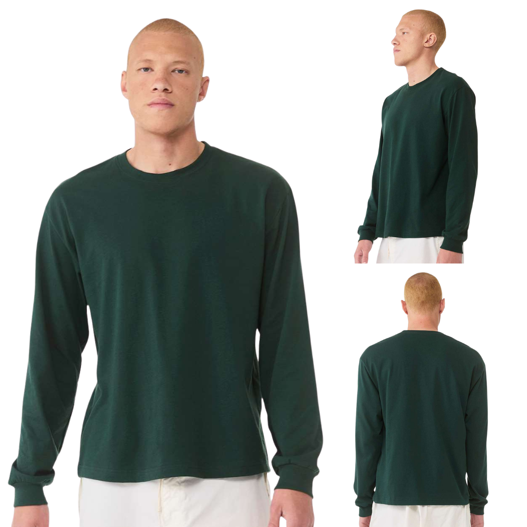 BELLA + CANVAS Heavyweight Long Sleeve Tee Relaxed Fit