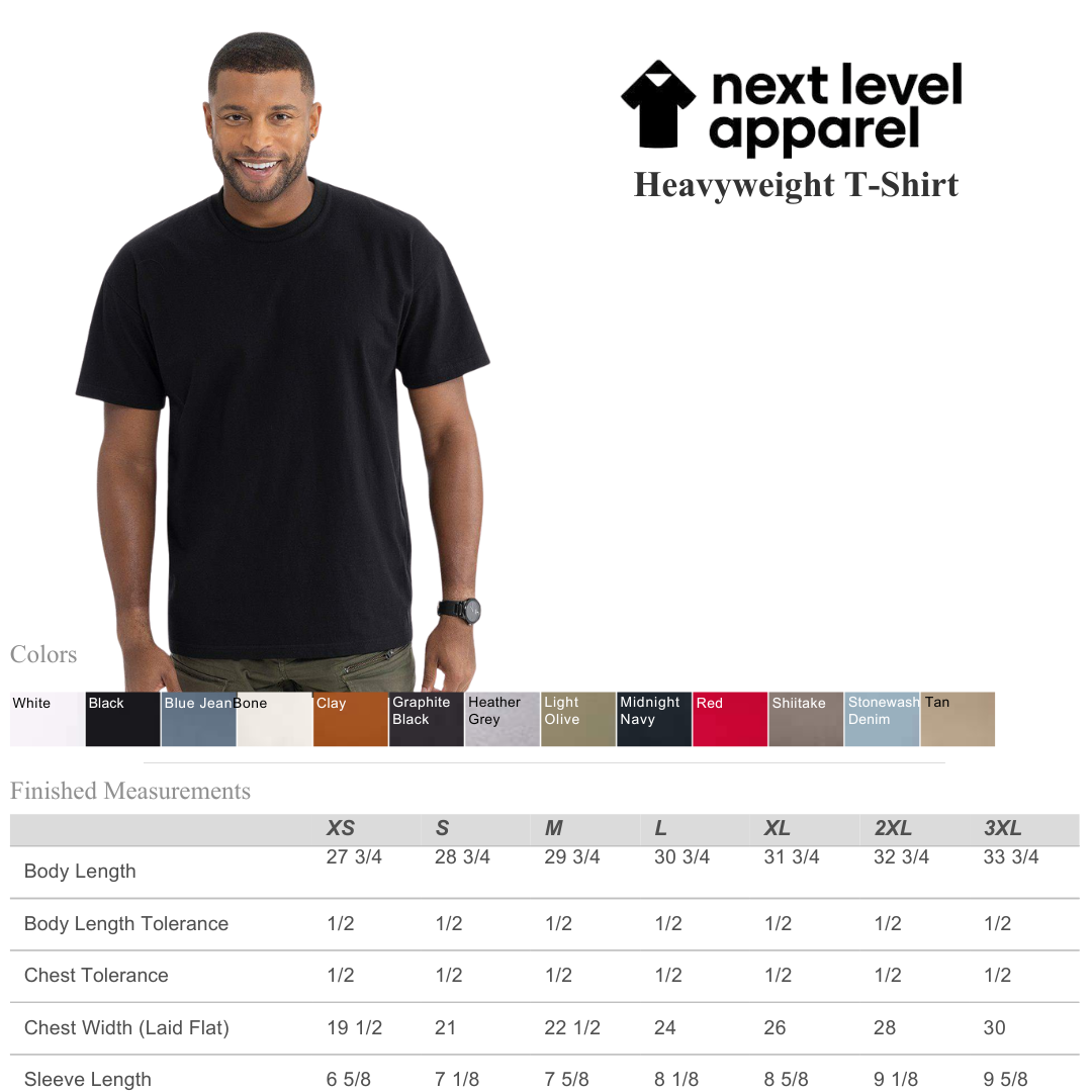 Next Level Heavyweight Unisex T-Shirt – Premium Cotton