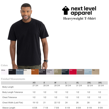 Next Level Heavyweight Unisex T-Shirt – Premium Cotton