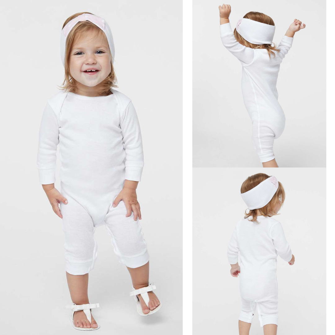 Rabbit Skins Infant Long Leg Rib Bodysuit – Soft Cotton
