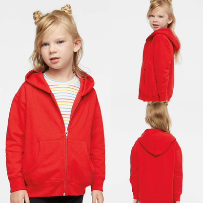 Kids Full-Zip Fleece Hoodie – Soft Cozy Everyday Sweatshirt
