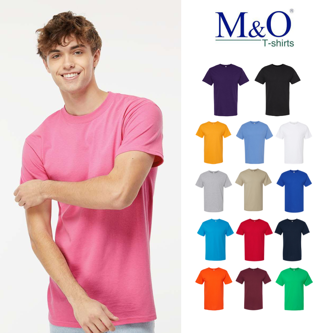 M&O Soft Touch Bulk T-Shirts – Premium Cotton Blend