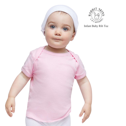 Rabbit Skins Premium Infant Baby Rib Tee Lightweight Cotton