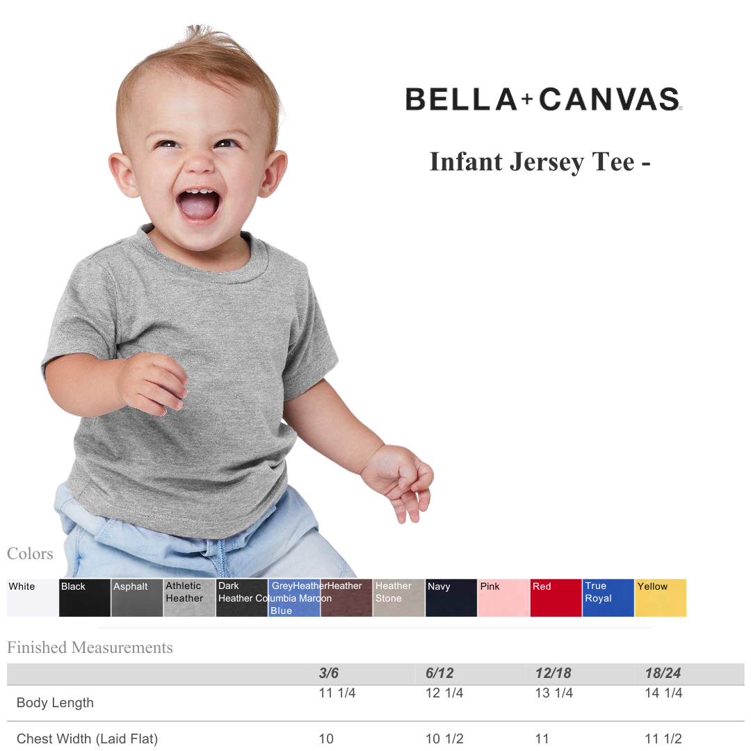 Baby & Toddler Tee | Premium Bella + Canvas Soft Cotton