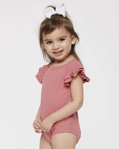 Infant Flutter Sleeve Cotton Bodysuit – Soft Baby One-Piece