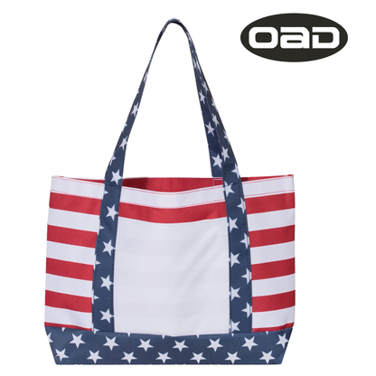 Americana Beach Tote Bag – Large Stars & Stripes Summer Tote