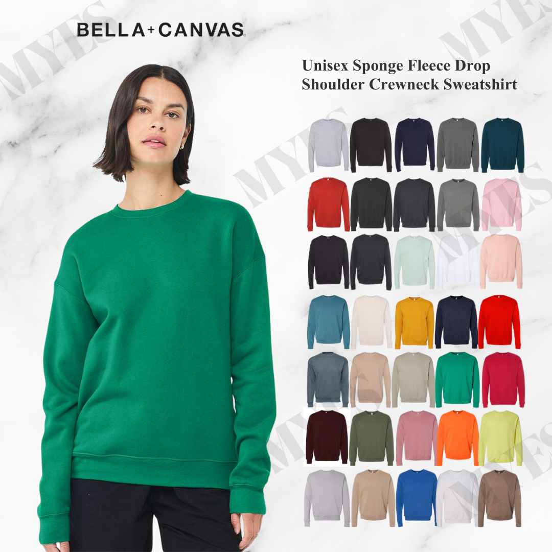 BELLA+CANVAS Unisex Sponge Fleece Drop Shoulder Sweatshirt