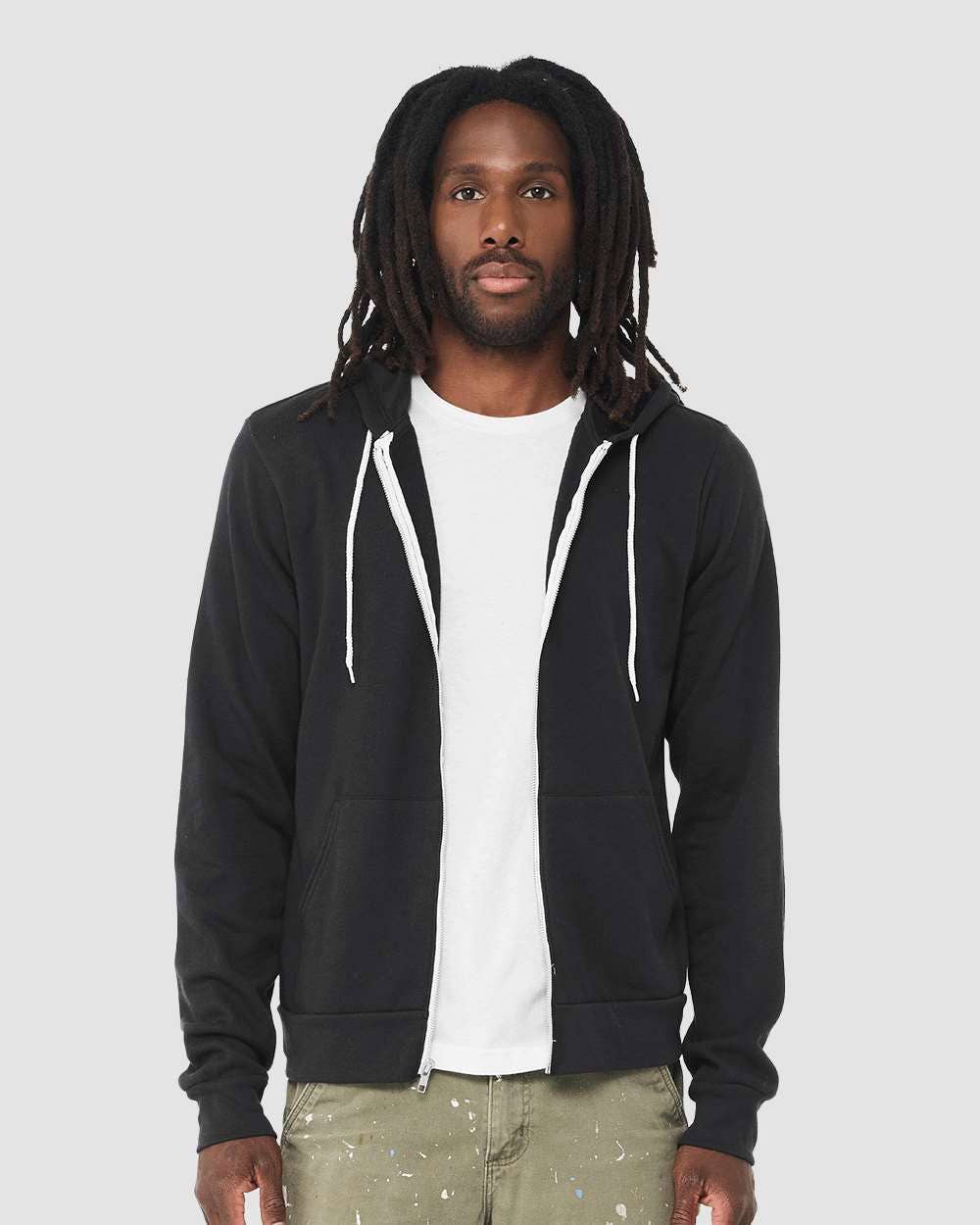 Unisex Sponge Fleece Full-Zip Hoodie | Comfort Soft Cotton