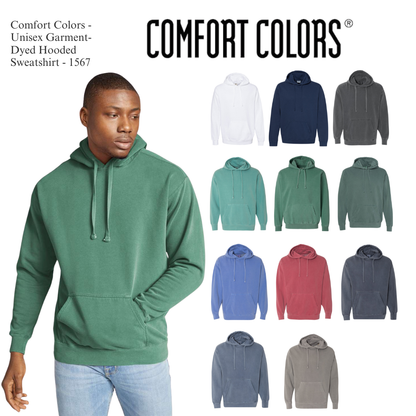 Comfort Colors 1567 Garment-Dyed Hooded Sweatshirt