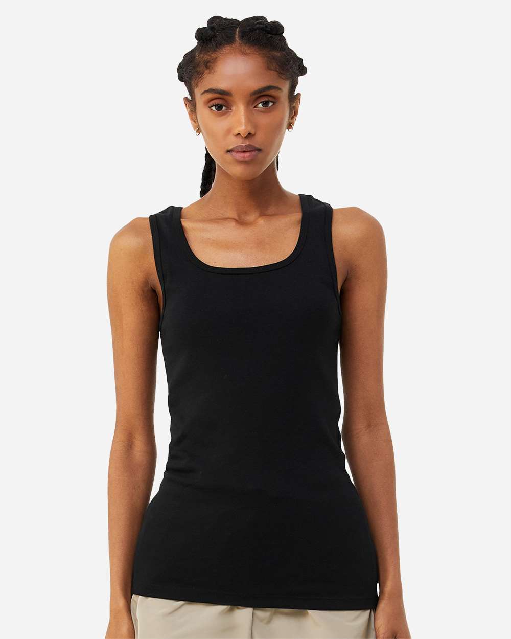 Women’s Micro Rib Tank Top – Slim Fit Everyday Essential