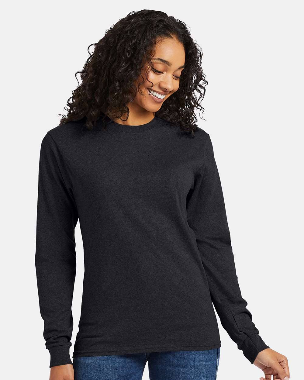 Long Sleeve Top | 100% Cotton Essential Comfort Tee