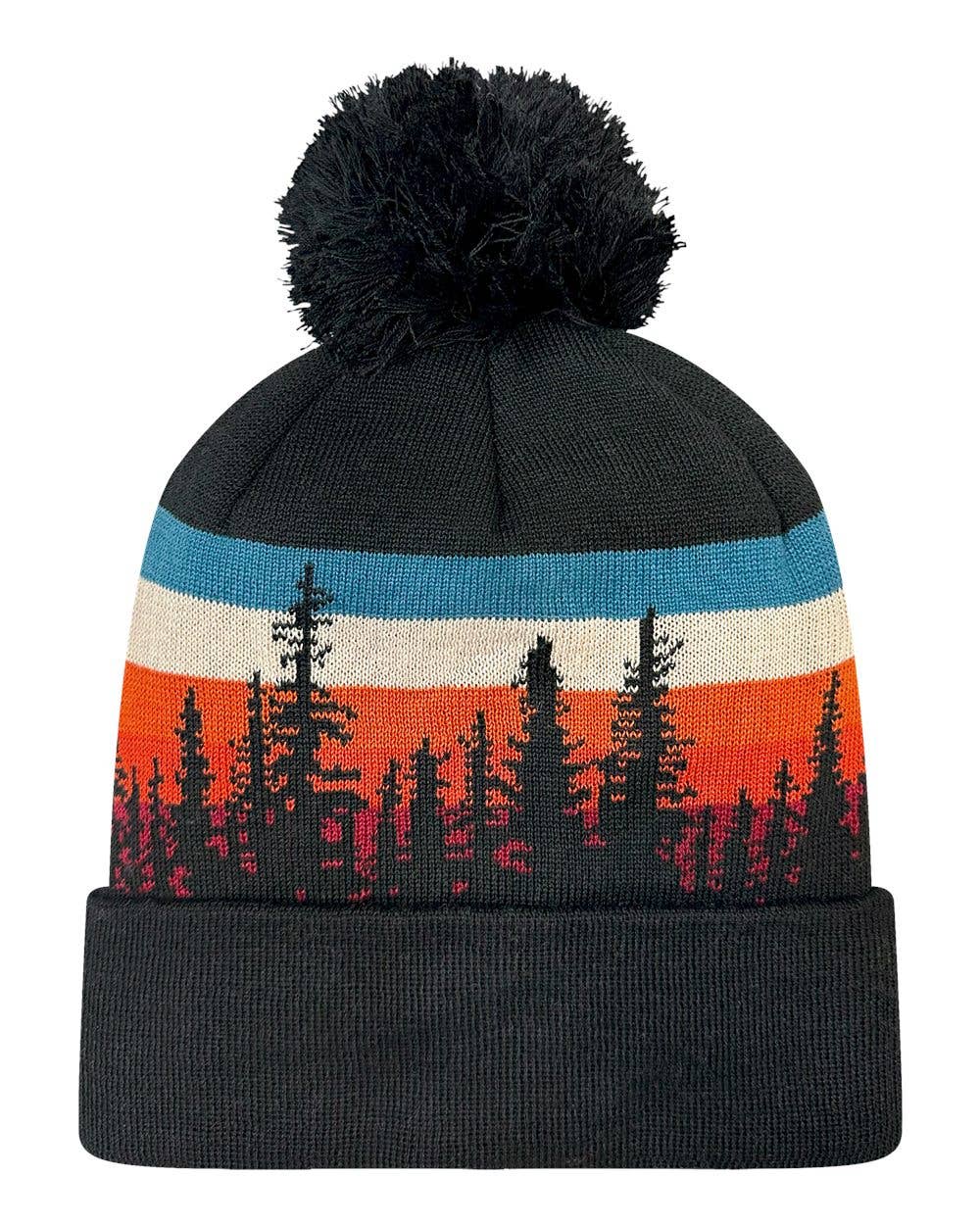 Unisex Recycled Beanie with Pom – Cozy Cold-Weather Hat