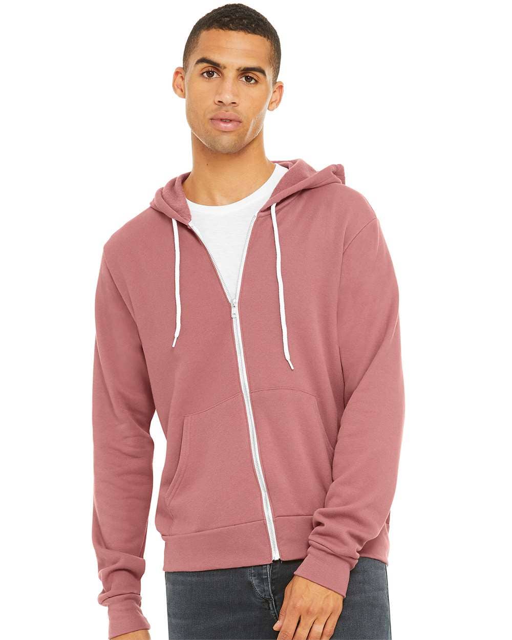 Unisex Sponge Fleece Full-Zip Hoodie | Comfort Soft Cotton
